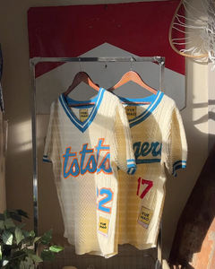 <span class=keywords><strong>T</strong></span>-<span class=keywords><strong>shirt</strong></span> en coton brodé personnalisé, pull en maille surdimensionné, streetwear rétro, <span class=keywords><strong>t</strong></span>-shirts, maillot de <span class=keywords><strong>basket</strong></span>-ball, maillot de baseball pour hommes - Product Image 3