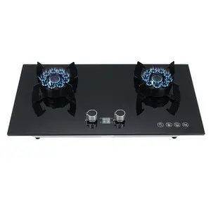 Wholesale Oem Household Built-In Cooktop Tempered Glass Gas Hob 2 Burner Cooking Gas Stove