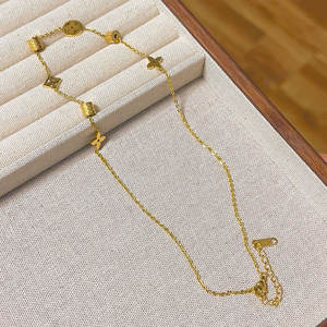 Collar de Moda con Colgante de Acero Inoxidable 316L de Marca de Lujo Personalizada, Chapado en Oro PVD de 14K y 18K, Joyería Fina para Mujer - Product Image 5