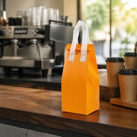 Sac isotherme non tissé personnalisé à prix avantageux, grande capacité, imperméable, écologique, jetable pour plats à emporter