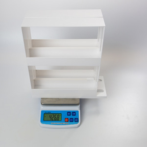 Étagère de rangement pour épices en plastique, pivotante à 90 degrés, à poser sur le comptoir, 2 niveaux, petite étagère de rangement - Product Image 3