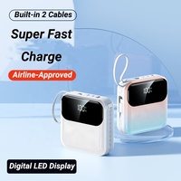 Promotion Nouvelle Batterie Li-Polymère à Charge Rapide 22,5W 20000mAh Ultra Mince Portable Double USB Type-C pour Téléphones Mobiles