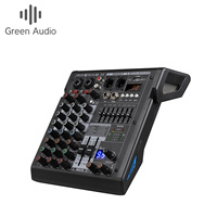 Console de mixage audio GAX-TDS4 4 canaux, 99 effets, égaliseur 7 bandes, lecture USB PC, Bluetooth, table de mixage pour DJ, mixage audio pour fête