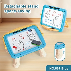 لعبة تعليمية متعددة الوظائف 2 في 1 مخصصة ، لوحة رسم مغناطيسية ملونة ، لعبة لوحة رسم على الجدران قابلة للمسح على الوجهين - Product Image 5