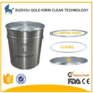 Réservoir de stockage de liquide d'eau alimentaire en acier inoxydable de 150 litres, adapté au laboratoire chimique - Product Image 4