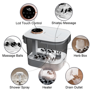 Masajeador de Pies KASJ T6 Multifuncional con Calentamiento Automático y Pulverizador de Agua, 6 Rodillos Shiatsu Motorizados, 500W, Doble Voltaje - Product Image 2