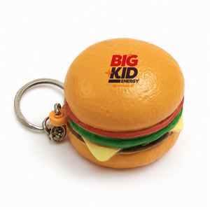 Llaveros Personalizados Antiestrés con Forma de Hamburguesa, Logotipo Impreso, Regalos Promocionales, Material de PU Suave, Impresión UV, Alivio del Estrés - Product Image 6