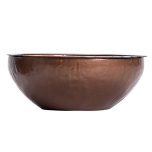 Handmade Round Copper Dry Brewing <b>Tray</b> For Tea Ceremony <b>Storage</b> Dehua Origin Standing Type - Product Image 5