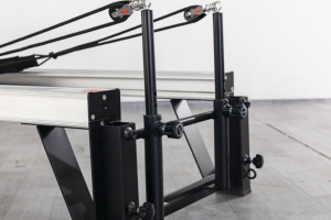 HUAVIGOR HK-Y07 <span class=keywords><strong>Reformer</strong></span> Pilates Pieghevole con Mezza Torre Trapezoidale in Lega di Alluminio, Scorrimento Silenzioso, Regolabile <span class=keywords><strong>per</strong></span> Studio e <span class=keywords><strong>Casa</strong></span>, Yoga - Product Image 2
