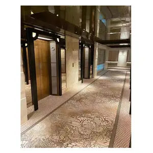 Alfombra Axminster personalizada de suministro de fábrica, alfombra de nailon de lana para pasillo de hotel, alfombra Axminster de pared a pared