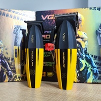 Tondeuse à cheveux professionnelle haut de gamme VGR V-285T, design métallique, pour hommes, tondeuse électrique pour salon et usage domestique, pour coiffures et détails de précision