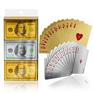 Plastic Poker New Fashional Made Wholesale Factory Silver Color Classic Dollar Pattern Plastic Poker Playing Card Play Card Plastic