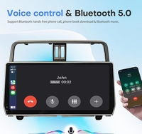 CARUPEZ Radio de Coche Android de 12.3 Pulgadas con Pantalla Táctil IPS DSP, GPS Integrado y CarPlay para Prado 2018-2020 (Compatible con