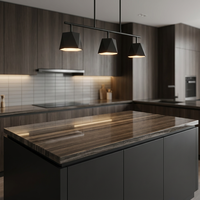 Dalles de marbre en bois de haute qualité, à grain naturel droit, pour comptoirs de salle de bain, dessus de vanité et carreaux muraux
