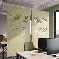 Nouveau design, écran acoustique suspendu découpé CNC, panneau acoustique absorbant le son pour bureau, insonorisation et décoration