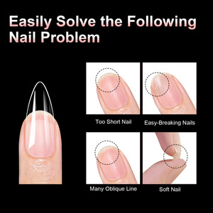 100 faux ongles à peler sans gravure, extensions d'ongles artificiels à couverture complète pour fournitures de manucure en salon - Product Image 3