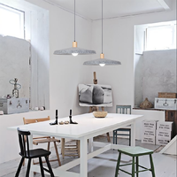 Lampe suspendue en feutre recyclé couleur personnalisée, abat-jour chaud et confortable pressé à chaud pour salle à manger et salon