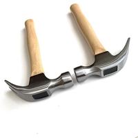 Type américain 8OZ 16OZ 20OZ 24OZ 45 #   Marteau à griffes en acier forgé avec manche en bois