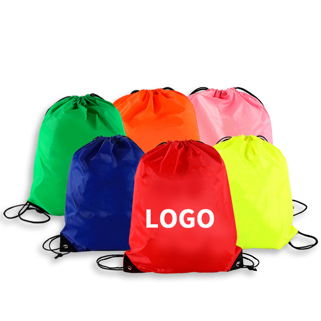 Hot Sale Wholesale Cheap Polyester Drawstring Bag Lightweight Sports Polyester Bags Sport Nylon Backpack Drawstring Bag