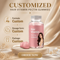 Gummies de biotine et collagène à marque privée avec kératine pour la beauté des cheveux, de la peau et le bien-être des femmes