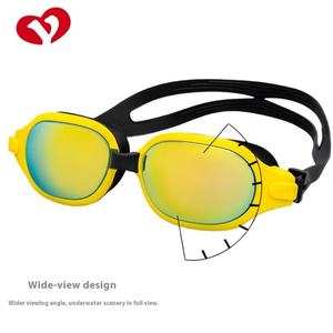 2025 Model Anti-Fog Non-Permeable High-Definition Waterproof UV Protection High Quality Large <b>Silicone</b> & PC Swimming Goggles - Product Image 2