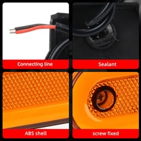 Feux latéraux de camion à LED 12V/24V de haute qualité, feux de signalisation, forme ovale, en plastique, fournitures d'usine