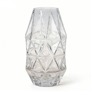 <b>Clear</b> Hand Blown Glass <b>Vases</b> Decorative Flower <b>Vase</b> for Modern Interior Home Wedding Table Display - Product Image 1