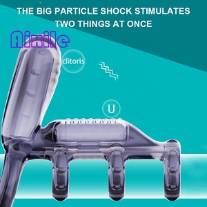 Anneaux de pénis à double vibration pour retarder l'éjaculation, jouet sexuel pour hommes et couples, jeux coquins pour adultes, machine sexuelle, pompe à pénis réutilisable - Product Image 5