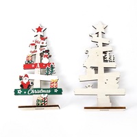 Planche en bois écologique à lettres anglaises, vente chaude, décorations de Noël pour le bureau, ornements de table, décoration de fête intérieure