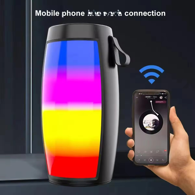New Hot Selling Portable High-power Wireless Speaker Fm Radio Car Speaker Outdoor Subwoofer Reverberation Led Speaker