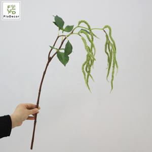 وفوم أبيض صناعي من Whosale 95 أوراق شجر خضراء معلقة بفرعين لترتيب الزهور روريس - Product Image 4