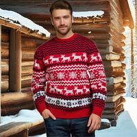 2024 fabricants de chandails de noël pull européen américain femmes chandails pulls unisexe personnalisé pull de noël moche