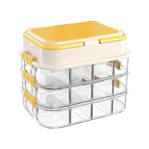 Caja de Almacenamiento de Bloques de Construcción de Plástico Rectangular, Compartimentos de Clasificación y Organización de <span class=keywords><strong>Piezas</strong></span> Pequeñas, Embalaje para Juguetes Infantiles - Product Image 5