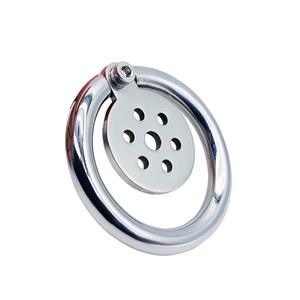 Cerradura de jaula de pájaros de acero inoxidable, dispositivo de bloqueo de castidad, diseño Simple para juegos de pareja, juguetes BDSM - Product Image 2