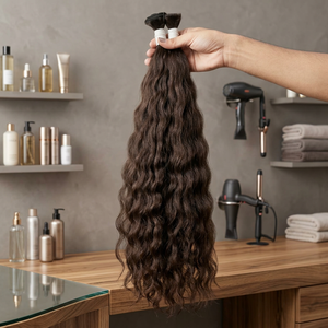 Cheveux bouclés naturels indiens Remy avec pointes plus volumineuses de 12 à 30 pouces - Product Image 1