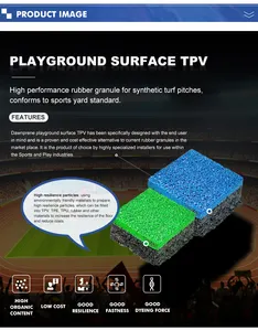 Pallet TPV colorato per parco giochi sportivo termoplastico vulcanizzato TPV granuli