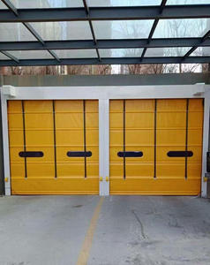 Fabriqué en Chine prix de gros <span class=keywords><strong>PVC</strong></span> roulement rapide flexible de levage par induction industriel portes industrielles empilables à grande vitesse - Product Image 4