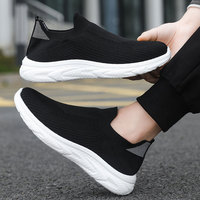 Chaussures décontractées à enfiler pour hommes, semelle souple et légère, chaussures confortables pour la marche et la course à pied, pour un usage quotidien