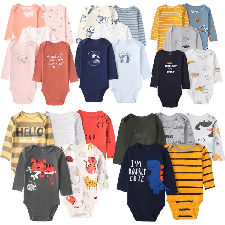 Baby-Bekleidung Baby-Body-Anzüge Jungs Mädchen Strampler 100 % Baumwolle Baby-Jumpsuit Kleidung auf Lager bereit zum Gebrauch