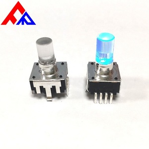 ตัวเข้ารหัส LED-EC12 แบบใหม่ ไฟหลายสี พร้อมสวิตช์ 24 ตำแหน่ง ดิจิตอลพัลส์ ความยาวแกน 20 มม. ตัวเข้ารหัสสำหรับเครื่องเสียงรถยนต์ - Product Image 6