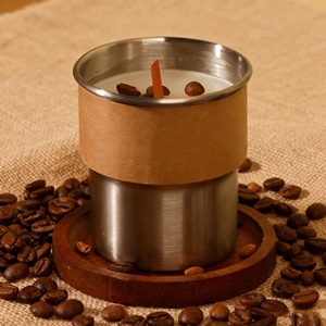 Vela Aromática de Alta Gama con Aroma a Café, Relajante Aroma a Café con Leche y Granos de Café, Vela de Soja - Product Image 3
