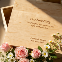 Grande boîte à souvenirs en bois avec couvercle coulissant, personnalisable et gravée, boîte de rangement pour cadeaux en gros