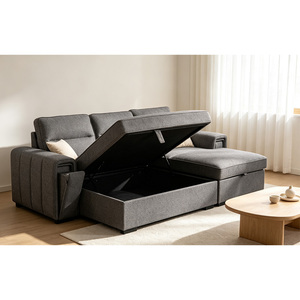 Sofá <span class=keywords><strong>Cama</strong></span> OEM Tianhang con Base, Sofá en Forma de L de 3 Plazas con Almacenamiento, Muebles para Sala de Estar, Juego de Muebles para Sala - Product Image 1