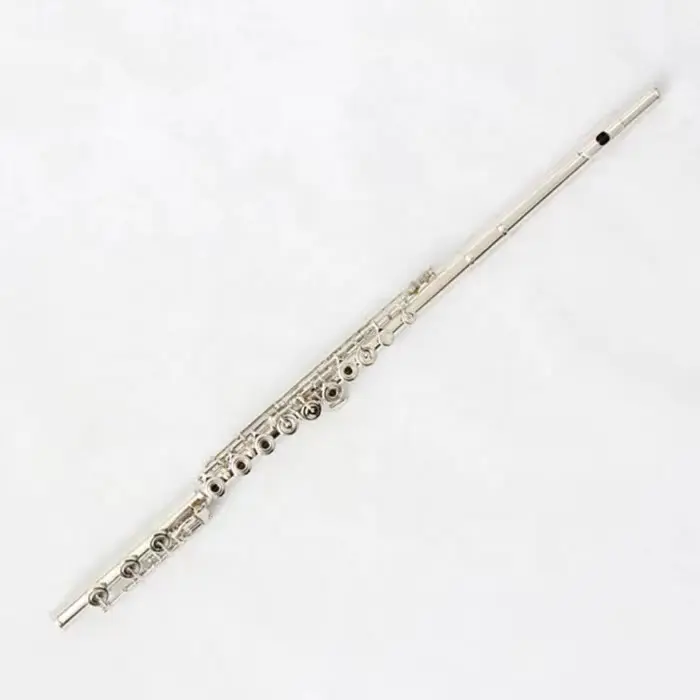 Instrumento chinês de flautas de alta qualidade para venda, 17 furos abertos flauta banhada a níquel