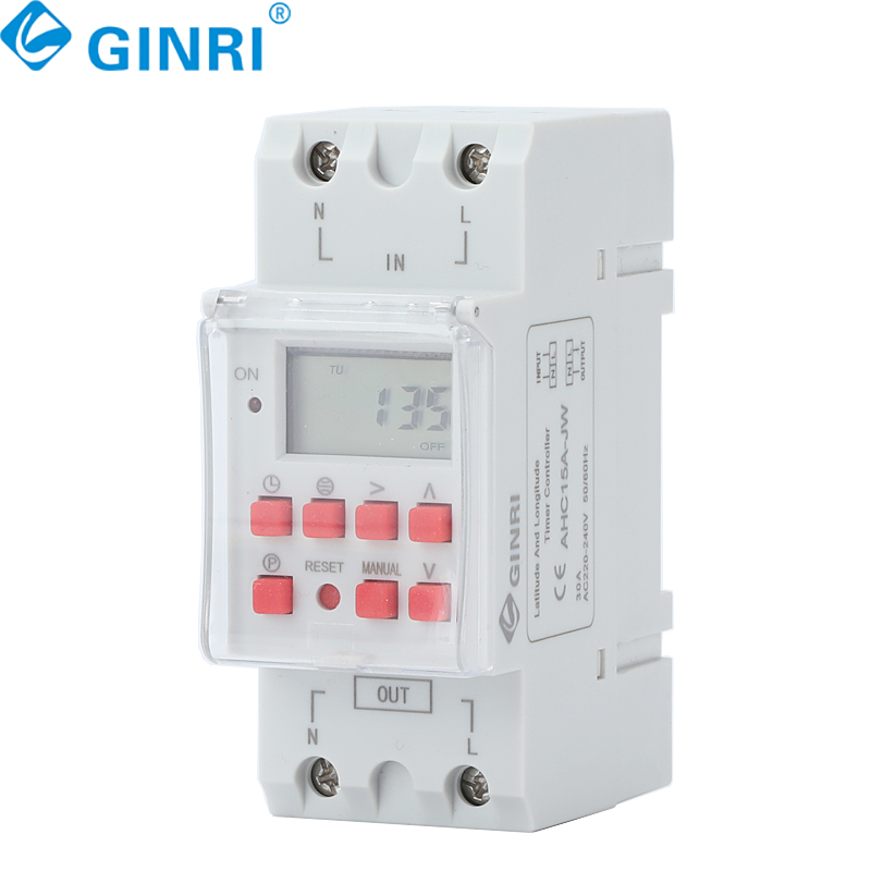<strong>Latitude</strong> and <strong>Longitude</strong> <strong>Timer</strong> 16A 30A 220V Digital Automatic Programmable Time Control <strong>Switch</strong>