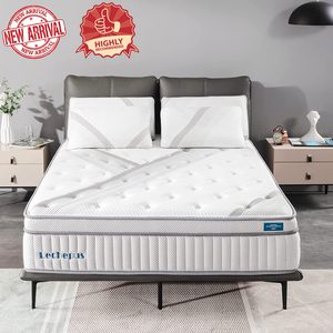 Cal King Mattress,Lechepus 14 Inch Hybrid Memory Foam Mattresses with Individual Pocket Springs Mattress in Box