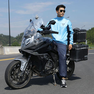 <strong>Women's</strong> &amp; Men's Reflective Rain Jacket Coat PU Material Waterproof <strong>Nylon</strong> Split <strong>Raincoat</strong> Pants Suit <strong>for</strong> Work Hiking &amp; Fishing - Product Image 2