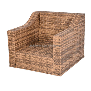 <span class=keywords><strong>Fauteuil</strong></span> d'extérieur en rotin de luxe moderne, résistant à l'eau et aux UV, chaise longue de patio en osier, canapé une place, vente chaude directe usine - Product Image 5