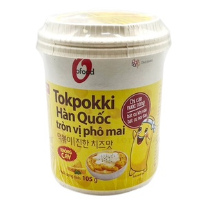 High Quality Wholesale Price Korean street food flavor O'Food Instant Korean Tokpokki - Rich Cheese Flavor (105g <b>Cup</b>) - Product Image 6