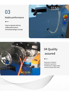 Coupeur de tuyau rotatif de machine de sciage circulaire en métal de table de main de haute résistance avec le système de refroidissement de circulation - Product Image 2